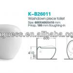 Round washdown piece toilet (K-B26011)-K-B26011