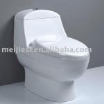 Siphonic one-piece toilet