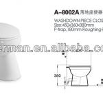 One-Piece Floor-type Toilet Bowl