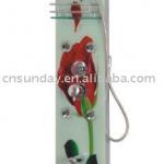 new design high quality tempered glass shower panel-PU-8023