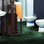 2288 golden decorated ceramic sanitary ware