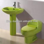 porcelain closet in bathroom,wc bathroom ceramic toilet with cistern-SA-010 Green