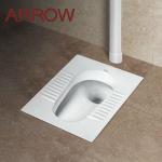 square one-piece ceramic squat pan asia toilet-ALD507