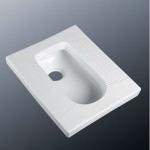 Elegance square ceramic squatting pan