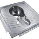 Stainless steel squatting pan, stainless steel jail squat pan