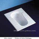 bathroom ceramic toilet pan squat toilet YD-006(without pipe)