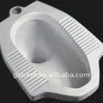 White ceramic squat pan toilet JD-606