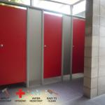 solid core compact HPL laminate for toilet cubicle partition system