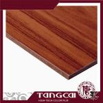 New material high quality VCM faced MDF, high gloss moisture proof mdf made by Spanish Barberan