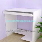 K/D hot sale white color melamined particle board wood simple computer desk
