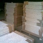 Wood fiber acoustic panel fiber cement board for interior cladding