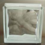 190*190*80MM Clear Cloudy Glass Block