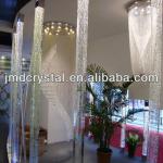 crystal bubble glass and pillars columns design for decorative wedding
