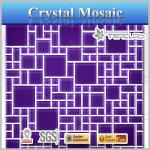 Purple crystal mosaic art