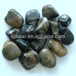 Stripe polished pebbles