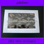 Low Price Black Polished Pebbles for Garden&amp;River Decor
