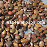 Landscaping red pebble stone