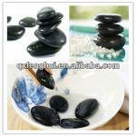Natural Polished Black Pebbles-5mm-40mm (as your requirement)