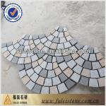 New design fan-shaped granite mesh paving stone