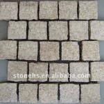 Yellow granite G682 Cubestone Paving stone