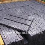 Black lava Volcanic Travertine stone paving tile