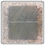 Backside polished square green slate tiles for flooring-RS-002