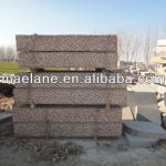 red granite curbstone