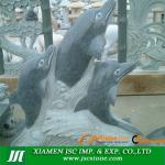 Dolphin fountain granite sculpture