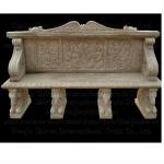 Antique Marble Carving Bench-SE-179