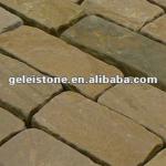 Yellow sandstone blocks and sandstone steps
