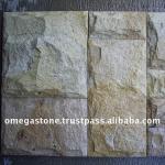 Elegant Split Surface Beige Sandstone Wall Cladding for External and Internal Use