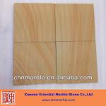 wooden yellow sandstone pavers