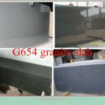 G654 dark grey granite slab(own quarry)