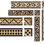 Composite marble flooring border designs marble floor border-BC178103-12