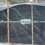 Nero marquina black marble flooring price-KS0010