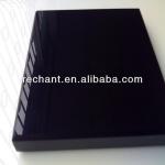 black crystalized glass panel without pore