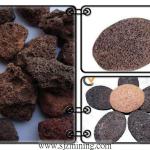 Natural lava basalt rock/stones