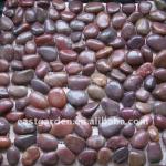 Red Polished pebble stone,Red river pebble stone