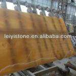 Yellow marble flat slab