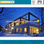 2014 new design prefabricated glass house with thermal break aluiminium energy saving glass