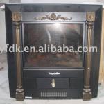 luxury carved marble fire place