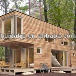 Stylish luxury wooden steel movable outhouse villa