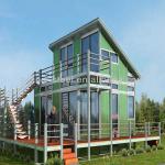 Fashion style prefab homes light steel villa for sale
