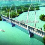 steel structure for Jinan Xiuyuanhe bridge, 2100T