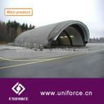 Foldable mobile airplane hangar tent