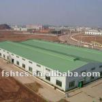 China steel structure workshop with steel frame &amp; sandwich panels-HT-WS-021