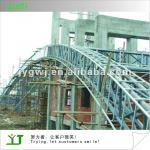 cambered steel structure