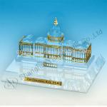 Crystal US Capitol Washington DC for handmade 3d glass building model JY29