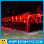 red black birthday party tent decorations