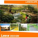 Wooden Garden Landscape Design